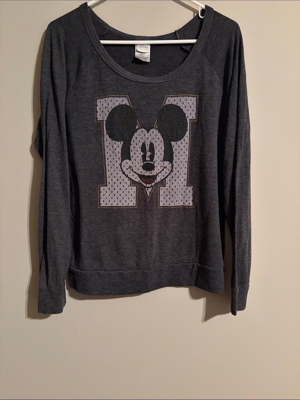 Disney Gray Mickey Mouse Sweatshirt in XL
